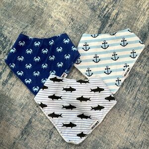 Set of 3 Jolly Jon nautical Bibs